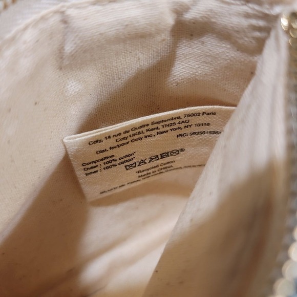 Chloé Parfum Cream‎ Canvas Zippered Pouch Bag Cosmetic Bag Travel - Picture 5 of 6